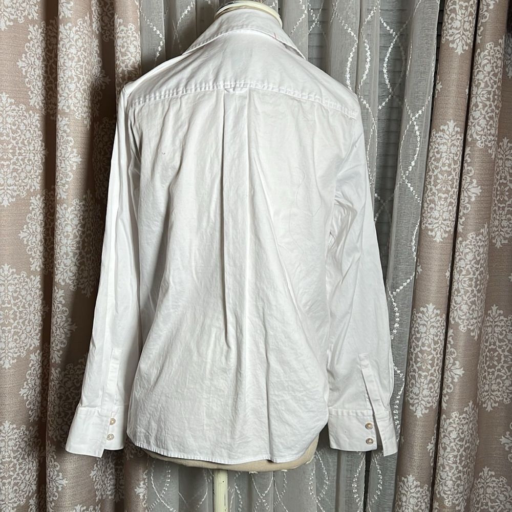 Talbots Button Down Stretch Top Size 10p - image 3